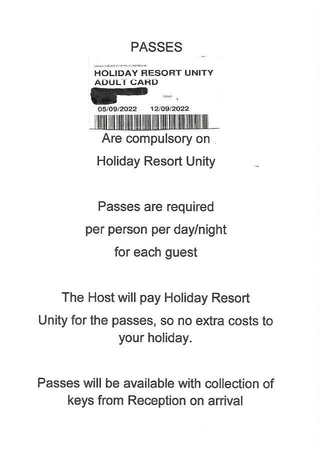 95 Holiday Resort Unity 3 Bed Passes Included Brean Dış mekan fotoğraf